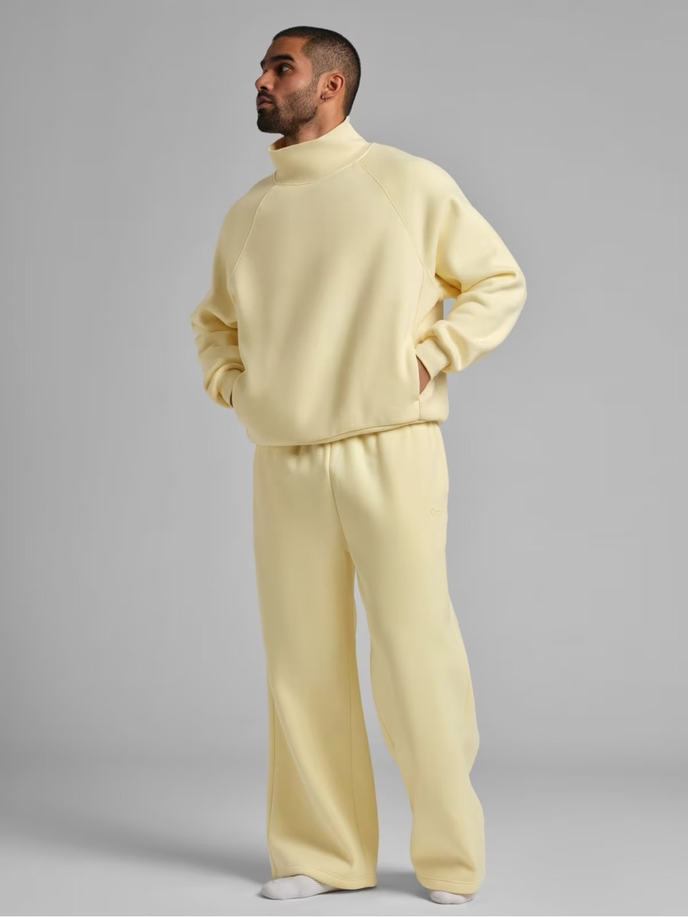 Mock Neck Sweat Set - Picture 4 of 5